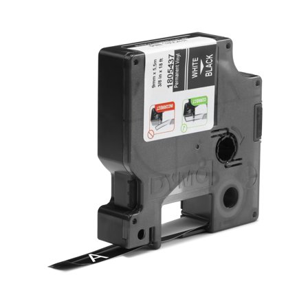 DYMO Rhino 9 mm Vinyl white on Black