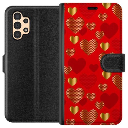 Kompatibelt Plånboksfodral till Samsung Samsung Galaxy A13 GoldenHearts