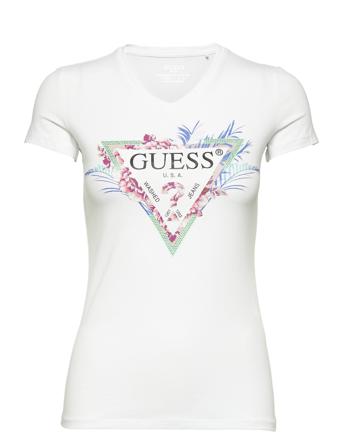 Ss Vn Kathe Tee White GUESS Jeans