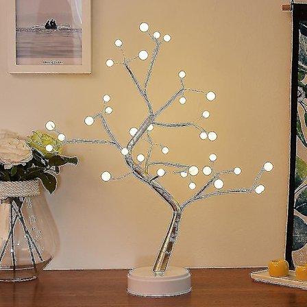 LED Fe-Lygte Natlys Juletræ Lampe USB-drevet Værelse Skrivebord