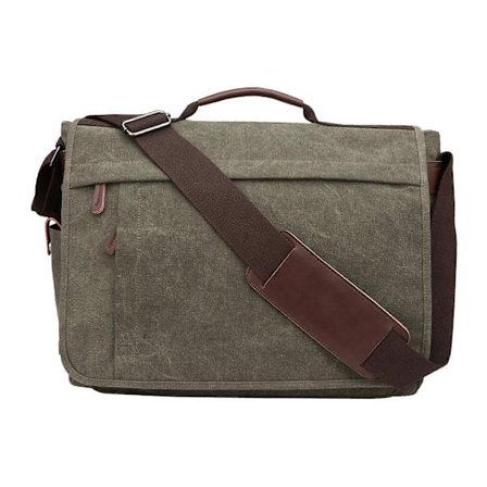 Messenger Bag Herr Portfölj Canvas Business Portfölj för Pendling Fars Dag-lingling}