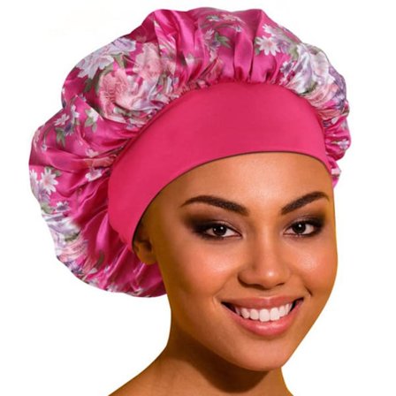 Satin Cap Silkeslen Satin Bonnet ROSE RED