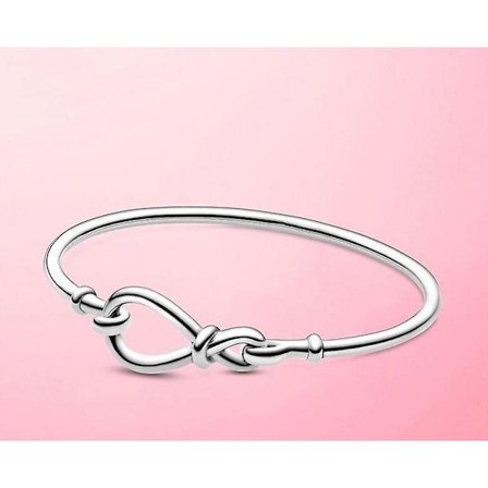 925 Sterling Silver Heart Snake Chain Armband
