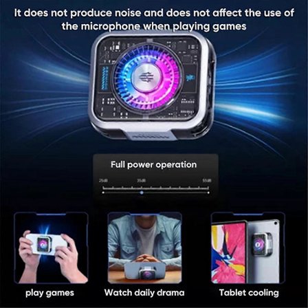 Liquid Cooler 5 Pro Magnetisk Telefonkylare för 15 Pro Max Poco X6 Pro 14 Ultra Red Magic Telefonkylare