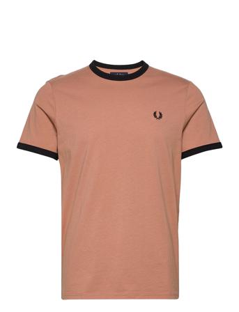 Ringer T-Shirt T-shirts Short-sleeved Ruskea Fred Perry