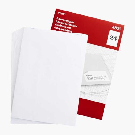 Adresslappar 480 st