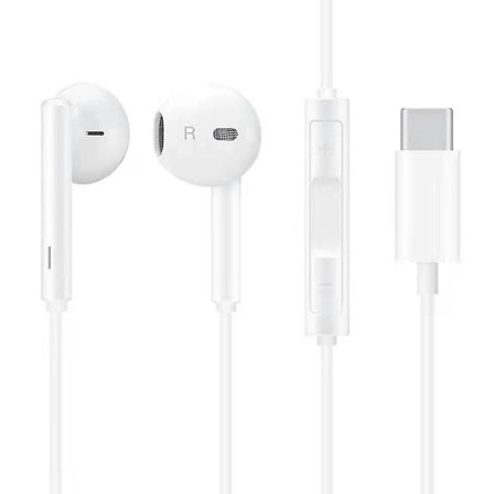 Kablede hovedtelefoner til Huawei CM33 (In-Ear - Mikrofon - Hvid)