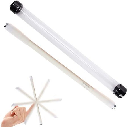 Penna som snurrar och rullar med fingrarna, roterande kulspetspenna för nybörjare, halkfri (vit)