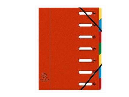Exacompta Sorteringsmapp 7-flik röd - Lyreco - Kontorsmaterial - Mappar och plastfickor - Sorteringsmappar