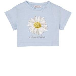 Monnalisa Sky Blue Maxi Daisy T-Shirt 13 Years - Tops - 13 years - Blue