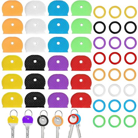 48-osainen setti - avaimen suojus - avaimenperä - avaimen kuori - avaimen hattu - avaimen tunnistelappu - avaimenketju