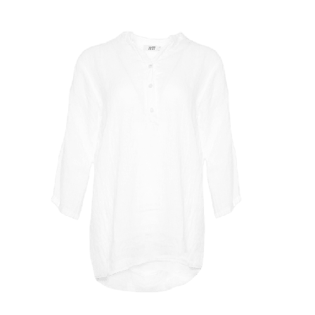 Tiffany 17661, Shirt, Linen - White Blusar Dam Vit L-XL