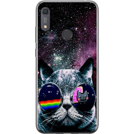 Kompatibelt Mobilskal till Huawei Huawei Y6s (2019) Space Cat