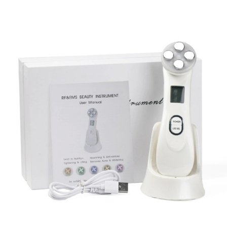 RF Radio Frequency Face Lifting Machine EMS Micro-current Ansikts Skin Firm Massager