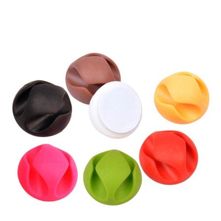 Kabelhållare dubbel hållare för alla sorters kablar Grön