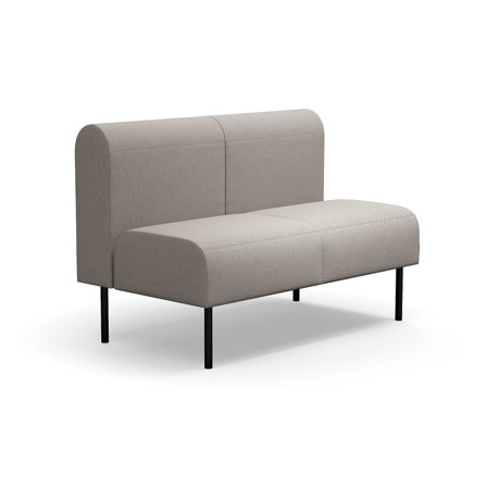 Modulsofa VARIETY, 2-Sitzer, Stoff Blues CSII, taupe