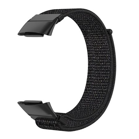 Elastiskt klockarmband i nylon Fitbit Charge 5 - Svart
