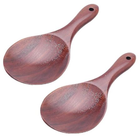 2x Teak Skje Risskje Rispaddle GZT