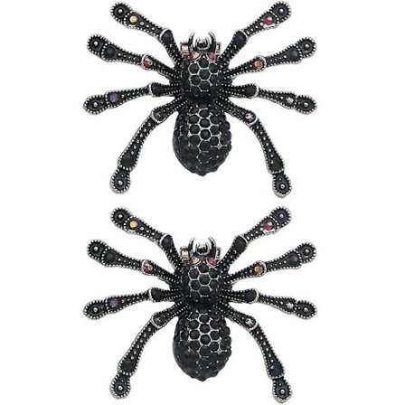 1 Par Halloween Edderkop Sko Klips Rhinestones Sko Spænde Dame Sko Smykker Gave