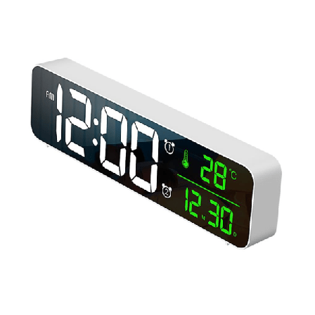 Digital Klocka Led-skärm Skrivbordstillbehör Minnesfunktioner