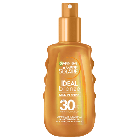 Garnier Ambre Solaire Ideal Bronze Milk-In-Spray SPF30 Solskydd & solvård Unisex 150 ML