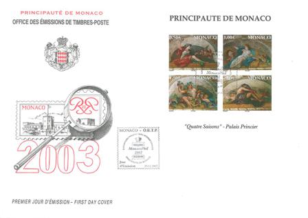 Monaco - De 4 Årstider - Førstedagskuvert