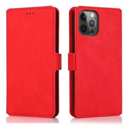 iPhone 15 Pro Max Plånboksfodral i läder med flip-funktion (3-kortfack)