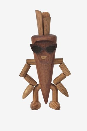 Spring Copenhagen - Dekorasjon i tre Camille Carrot 13 cm - Natur - Pynteting - Fra Homeroom