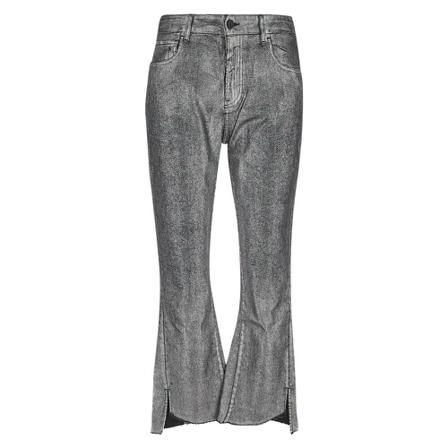 Liviana Conti, Flared Jeans Grijs, Dames, Maat:W26