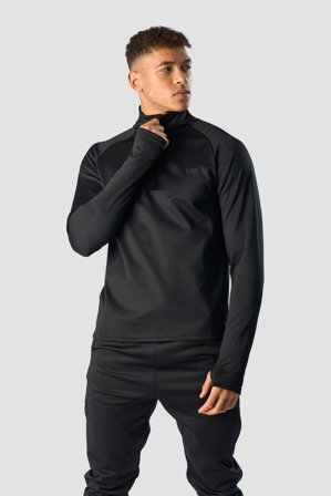 ICANIWILL - Training Club 1/4 Zip Long Sleeve Black - Heren - sportkleding van ICIW