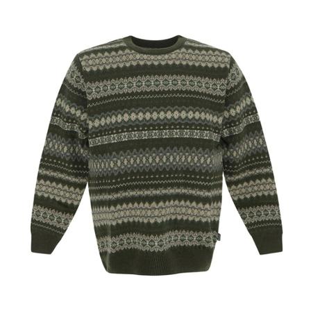 Barbour Round-neck Strik Grøn, Herre Strik, Størrelse: S