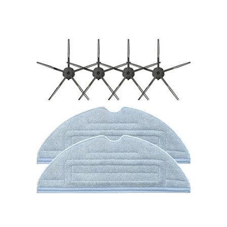 Mopp tyg sidoborste för Xiaomi Roborock S7 T7 Plus Dammsugare Rengöringskuddar Robotdammsugare