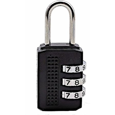 3-siffrig kombinationslås utan nyckel, enkel att ställa in din egen