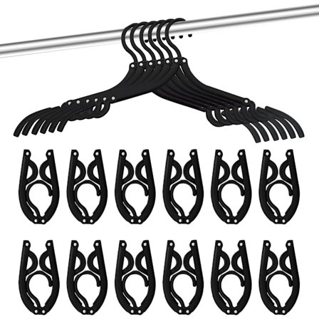 12 stk Reisekleshengere - Bærbare Sammenleggbare Kleshengere Reiseartikler