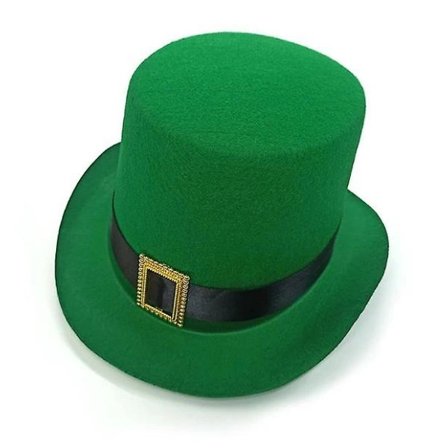 Saint Patrick's Day Leprechaun Hatt med metallspenne