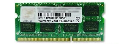 G.SKILL SQ Series - DDR3 - modul - 4 GB - SO DIMM 204-pin - 1600 MHz / PC3-12800 - ikke-bufret