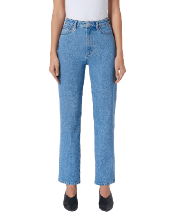 Neuw Nico Straight Ophelia Mid Vintage Indigo Jeans Dam Blå w29l28