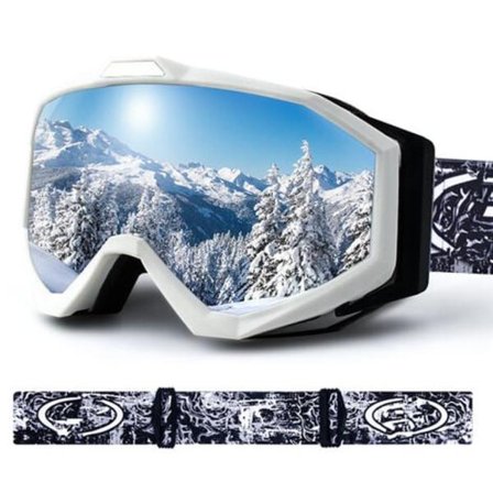Ski Briller for Menn og Kvinner Vintersports Ski Briller Maske Dobbel Linse Anti-dugg UV Vindtett Store Snowboard Briller Snø Briller