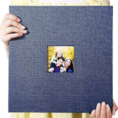 Stort Selvklæbende Fotoalbum 33 x 32 cm Magnetisk Scrapbogsalbum 40 Sider Magnetiske Dobbeltsidede Sider Stof (Blå)