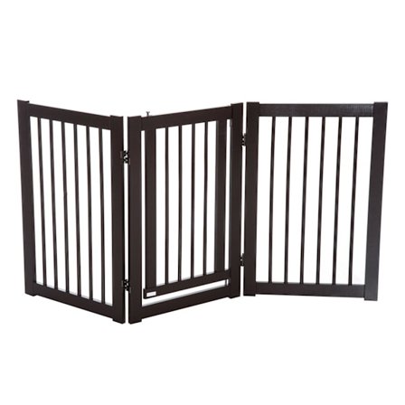 Rootz Barrier Grid til hunde - Brun - Konstrueret træ - 61,02 cm x 0,59 cm x 29,92 cm