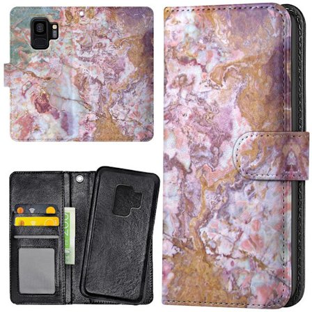 Samsung Galaxy S9 - Lompakkokotelo/Kuoret Marmori