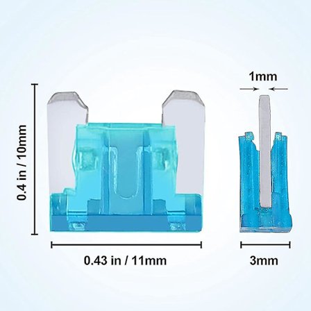 120 stk. bilsikringsett - erstatningssikringsett for bil/bobil/lastebil/sykkel - miniknivbladsikring