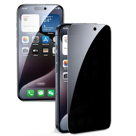 iPhone 16 Pro Max Sekretess-Skärmskydd! Anti-Spy HD 0,3mm