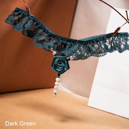 Nye Perler Rose Udsmykning Stringbånd Broderi Panries Dame