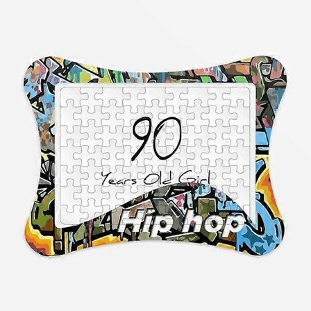 90 år gammel pige alder lang levetid puslespil legetøj hip hop papir bord-FD-