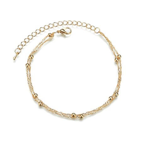 Smuk Ankle Link Chain FootLink Fodkæde Ankel Link i Gold