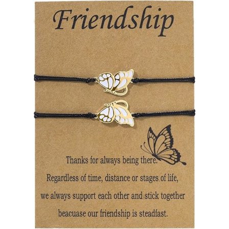 Bästa vänner vänskapsarmband för 2 tjejer, BFF långdistans