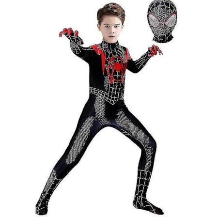 Barn Miles Morales Kostyme Jumpsuit Halloween Dress_y-Perfet