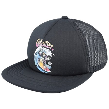 Quiksilver - Sort trucker Kasket - Kids Romper Boy Black/Black Trucker @ Hatstore