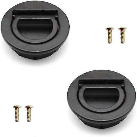 2 stk. forsænkede luger, bådlugehåndtag med installationssæt, marinehåndtag i rustfrit stål til skuffer, skabe, marineyachter, toiletborde